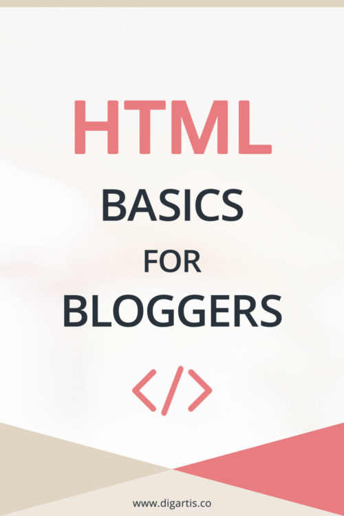 HTML basics for bloggers