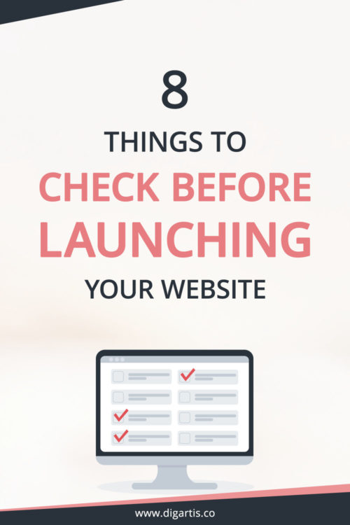 8 things to check before launching your website